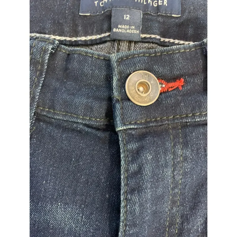 NWT Tommy Hilfiger Jeans Youth Girls Size 12 Skinny Stretch Straight Midrise
